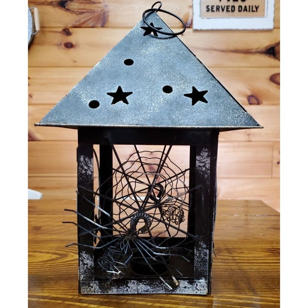 Halloween Lantern With Spiders And Cats - Picture 2 of 10